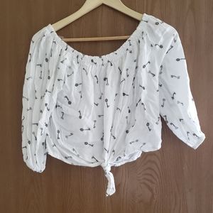Off the Shoulder Crop Top